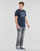 Oblečenie Muž Tričká s krátkym rukávom Jack & Jones JJXILO TEE SS CREW NECK Námornícka modrá