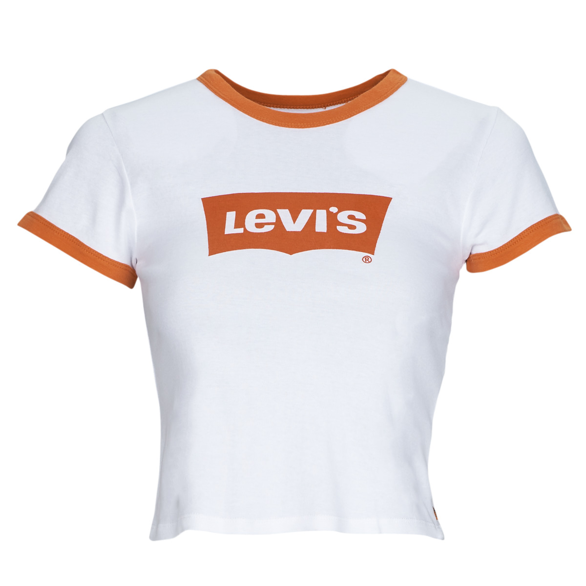 Oblečenie Žena Tričká s krátkym rukávom Levi's GRAPHIC RINGER MINI TEE Oranžová / Bright / Biela
