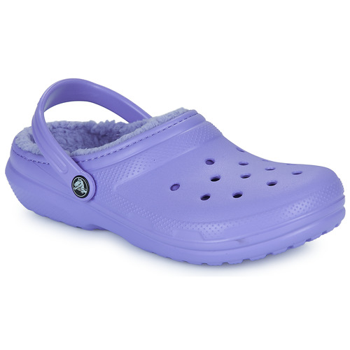 Topánky Dievča Nazuvky Crocs Classic Lined Clog K Fialová 