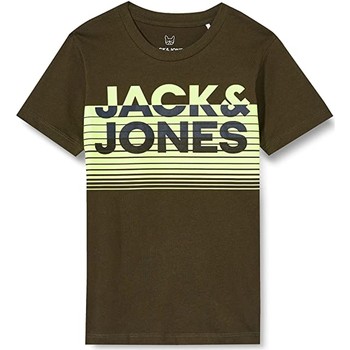 Oblečenie Chlapec Tričká s krátkym rukávom Jack & Jones CAMISETA VERDE NIO JACKJONES 12190494 Zelená