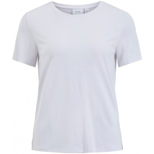 Oblečenie Žena Mikiny Vila Modala O Neck T-Shirt - Optical Snow Biela