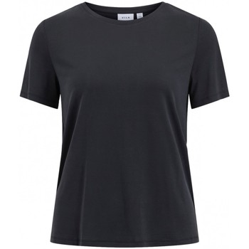 Vila Modala O Neck T-Shirt - Black Čierna