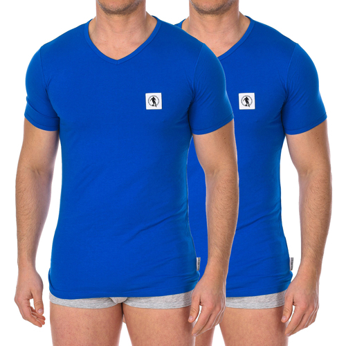 Oblečenie Muž Tričká s krátkym rukávom Bikkembergs BKK1UTS08BI-BLUE Modrá
