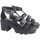 Topánky Žena Univerzálna športová obuv MTNG Dámske sandále MUSTANG 50642 čierne Čierna