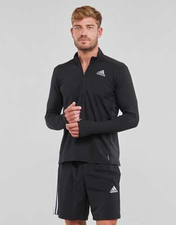 Oblečenie Muž Tričká s dlhým rukávom adidas Performance OTR 1/2 ZIP M Čierna