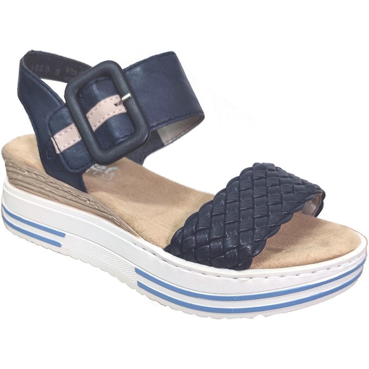 Topánky Žena Sandále Rieker V1678 Modrá