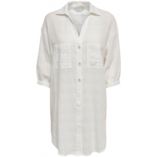 Oblečenie Žena Blúzky Only Shirt Naja S/S - Bright White Biela