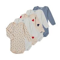 Oblečenie Deti Pyžamá a nočné košele Petit Bateau LOT 5 BODY Viacfarebná