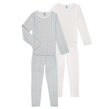 Oblečenie Dievča Pyžamá a nočné košele Petit Bateau LOT CUZABE Viacfarebná