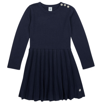 Oblečenie Dievča Krátke šaty Petit Bateau CORNILLE Námornícka modrá