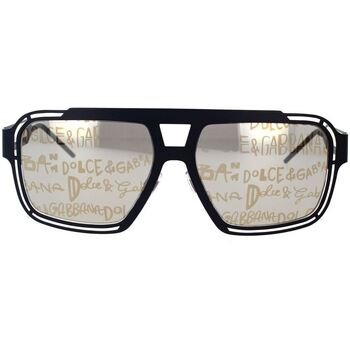 Hodinky & Bižutéria Muž Slnečné okuliare D&G Occhiali da Sole Dolce&Gabbana DG2270 1106K1 Čierna