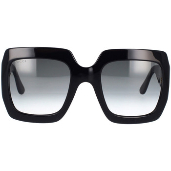 Hodinky & Bižutéria Slnečné okuliare Gucci Occhiali da sole  GG0053SN 001 Čierna