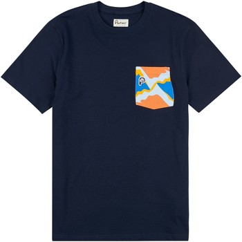 Oblečenie Muž Tričká s krátkym rukávom Penfield T-shirt  Printed Chest Pocket Modrá