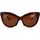 Hodinky & Bižutéria Žena Slnečné okuliare Balenciaga Occhiali da Sole  BB0217S 002 Hnedá