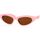 Hodinky & Bižutéria Žena Slnečné okuliare Balenciaga Occhiali da Sole  BB0207S 004 Ružová