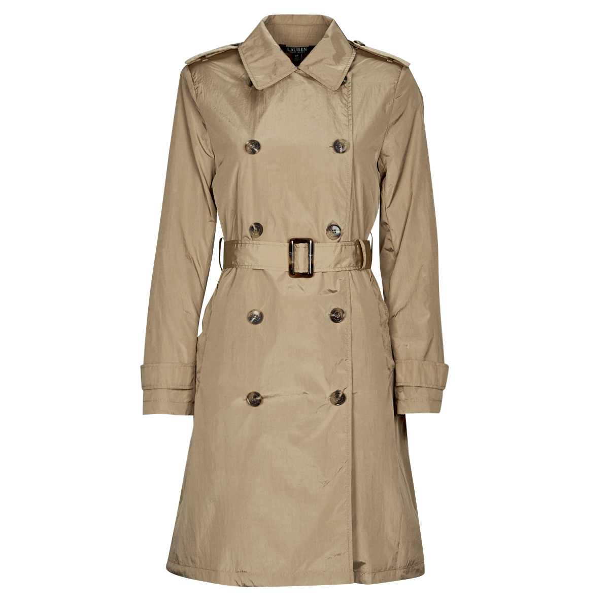 Oblečenie Žena Kabátiky Trenchcoat Lauren Ralph Lauren DB PKB TRNCH-UNLINED-COAT Béžová