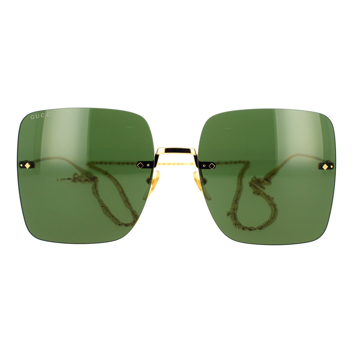 Hodinky & Bižutéria Žena Slnečné okuliare Gucci Occhiali da Sole  GG1147S 002 Zlatá