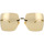 Hodinky & Bižutéria Žena Slnečné okuliare Gucci Occhiali da Sole  GG1147S 003 Zlatá