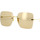 Hodinky & Bižutéria Žena Slnečné okuliare Gucci Occhiali da Sole  GG1147S 003 Zlatá