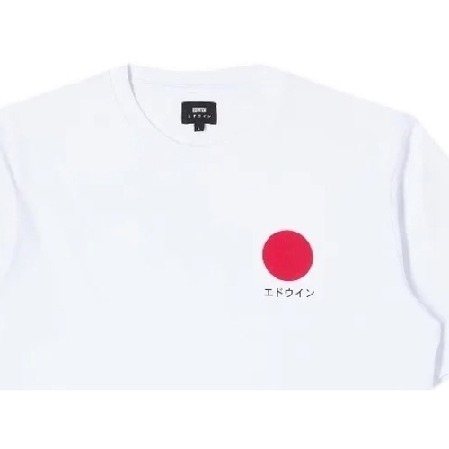 Oblečenie Muž Tričká a polokošele Edwin Japanese Sun T-Shirt - White Biela