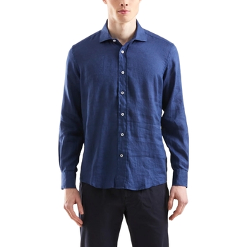 Oblečenie Muž Košele s dlhým rukávom Refrigiwear RM0C10000LI91100 Modrá