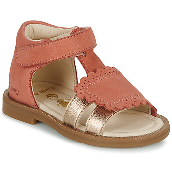 Topánky Dievča Sandále Little Mary CIDONIE Terakotová  / Bronzová