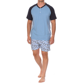 Oblečenie Muž Pyžamá a nočné košele J And J Brothers JJBCH5700 Modrá