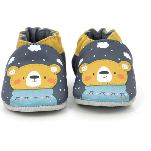 Topánky Chlapec Detské papuče Robeez Snow Bear Modrá