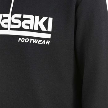 Kawasaki Killa Unisex Hooded Sweatshirt K202153 1001 Black Čierna