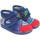 Topánky Dievča Univerzálna športová obuv Vulca-bicha Choď domov chlapec  1054 modrá Červená