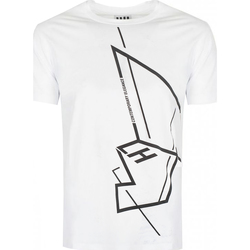 Oblečenie Muž Tričká s krátkym rukávom Les Hommes LKT219-700P | Round Neck T-Shirt Biela