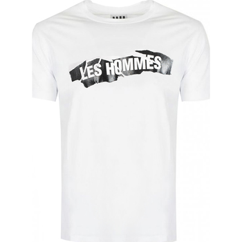 Oblečenie Muž Tričká s krátkym rukávom Les Hommes  Biela