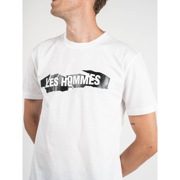 Les Hommes LKT200-703P | Round Neck T-Shirt Biela