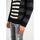 Oblečenie Muž Svetre Les Hommes LLK113-654U | Wool Stripes Round Neck Jumper Čierna
