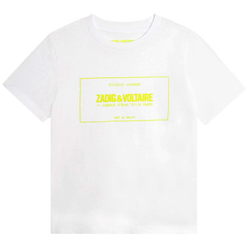 Oblečenie Chlapec Tričká s krátkym rukávom Zadig & Voltaire X25355-N05-J Biela