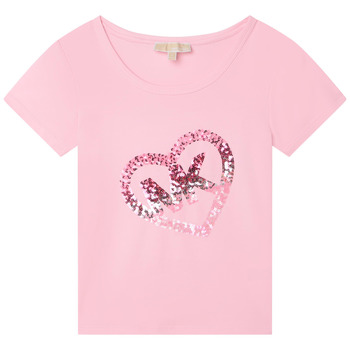 Oblečenie Dievča Tričká s krátkym rukávom MICHAEL Michael Kors R15185-45T-C Ružová