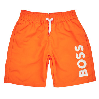 Oblečenie Chlapec Šortky a bermudy BOSS J24846-401-C Oranžová