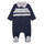 Oblečenie Chlapec Pyžamá a nočné košele BOSS J97203-849-B Námornícka modrá / Biela