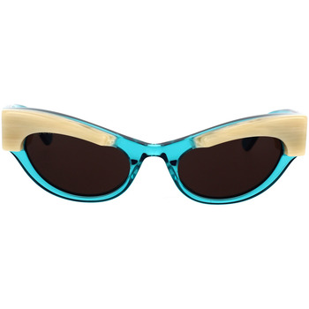 Hodinky & Bižutéria Žena Slnečné okuliare Gucci Occhiali da Sole  GG1167S 004 Modrá