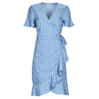 Oblečenie Žena Krátke šaty Only ONLOLIVIA S/S WRAP DRESS Modrá