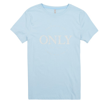 Oblečenie Dievča Tričká s krátkym rukávom Only KOGWENDY S/S LOGO TOP BOX CP JRS Modrá / Modrá
