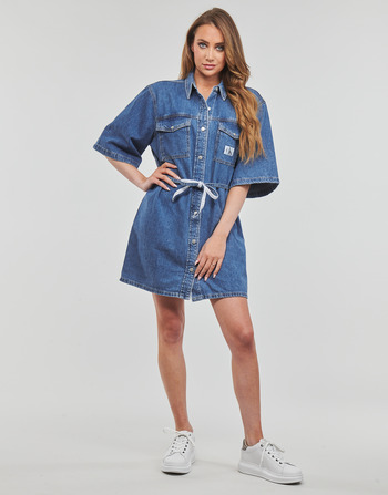 Calvin Klein Jeans UTILITY BELTED SHIRT DRESS