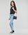 Oblečenie Žena Tričká s krátkym rukávom Calvin Klein Jeans RIB SHORT SLEEVE TEE Čierna