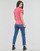 Oblečenie Žena Tričká s krátkym rukávom Calvin Klein Jeans 2-PACK MONOGRAM SLIM TEE X2 Biela / Ružová