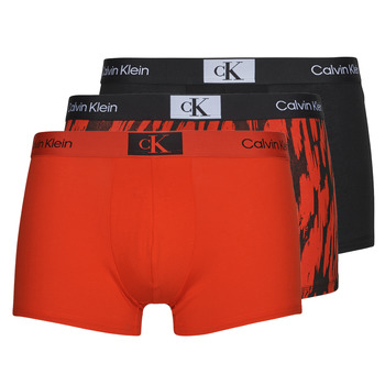 Spodná bielizeň Muž Boxerky Calvin Klein Jeans TRUNK 3PK X3 Čierna / Červená