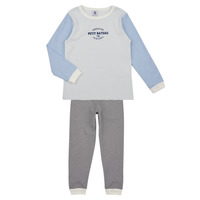 Oblečenie Deti Pyžamá a nočné košele Petit Bateau FRERE Modrá / Biela