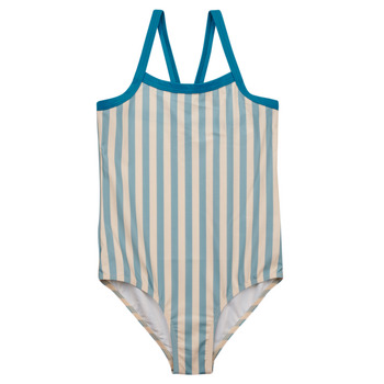 Oblečenie Dievča Plavky  Petit Bateau FLORIDE Biela / Modrá