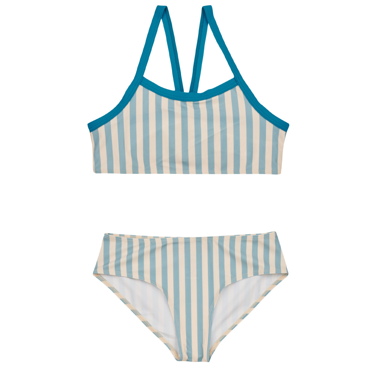 Oblečenie Dievča Plavky  Petit Bateau FINA Biela / Modrá