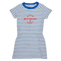 Oblečenie Dievča Krátke šaty Petit Bateau FINETTA Biela / Modrá