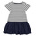 Oblečenie Dievča Krátke šaty Petit Bateau FLOUETTE Biela / Modrá